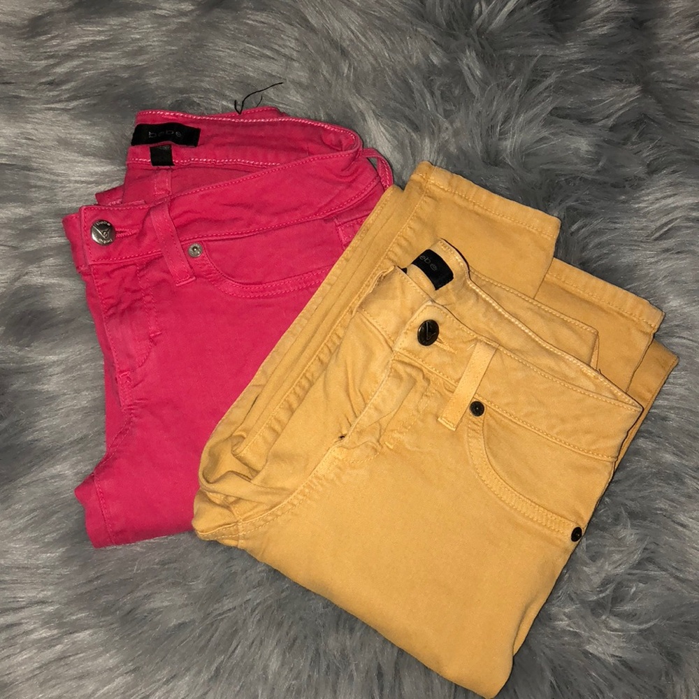 bebe colored jeans bundle